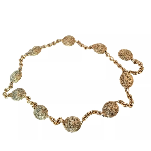 Authentic CHANEL Equestrian Medallion Belt/Long Necklace - Picture 2 of 15